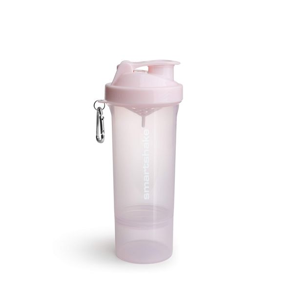 Smartshake Slim Protein Shaker Bottle 500 ml | Leakproof Gym Shaker Drink Bottle for Protein Shakes | BPA Free Protein Powder Shaker Cup for Men & Women | Cotton Pink