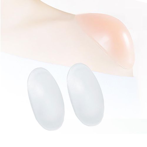 Set of 2 Shoulder Pads, Shoulder Pads, Narrow Shoulders, Stroke Shoulders, Shoulder Countermeasures, Thick Shoulders, Anti-Slip, Stealth, Formal Suit, Jacket, Ceremonial Occasions, School Entrance Ceremonies, Graduations, Self-Adhesive, Unisex (Transparen