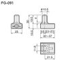 Lower Guide with Adjustable Function [ATOM] FG-091 [POM, Steel White]