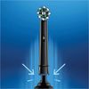 Oral-B CrossAction Black Toothbrush Heads Pack Of 4 Replacement Refills For Electric Rechargeable Toothbrush, Black Edition