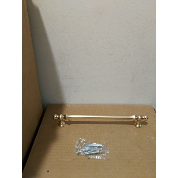 KITCHEN CABINET DOOR PULL HANDLE KNOB HARDWARE METAL GOLDEN 9 1/4"