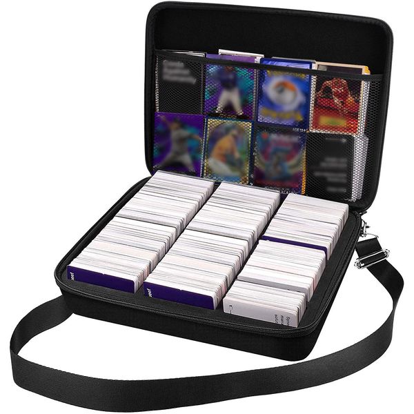 2000+ Card Game Case Holder for Cards Against Humanity/for Magic The Gathering Board & Expansions/for CAH/for MTG/for Deck Box/for Yugioh/Football/Topps Sports Card/for Kids Against Maturity (Black)