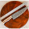 Damascus Chef Knife Custom HandMade | Hand Forged Blade | PineCone Handle 2795