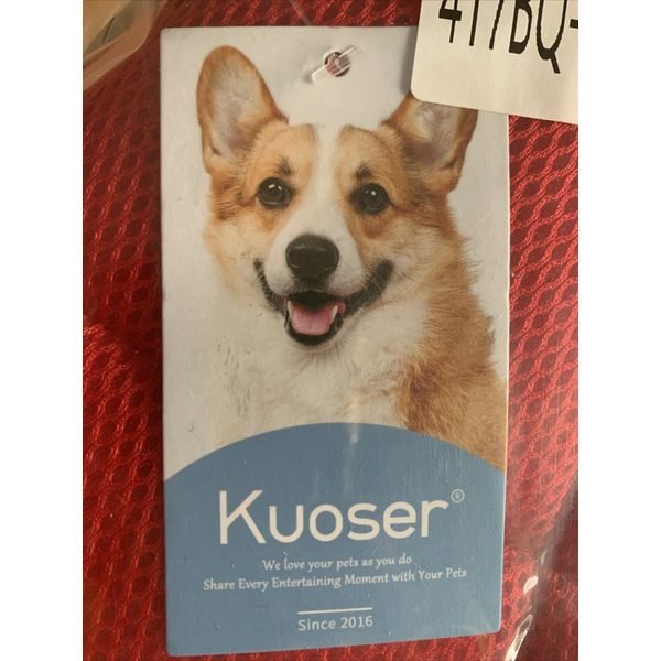 Kuoser Soft Dog Cone Collar M Red after surgery, Adjustable buckle straps