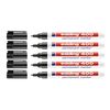 Edding Permanent Marker Black 400-01 (1 mm, Black, 5 Pens)