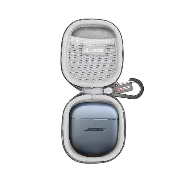 RLSOCO Hard Case for Bose QuietComfort Earbuds II & Ultra (Grey)