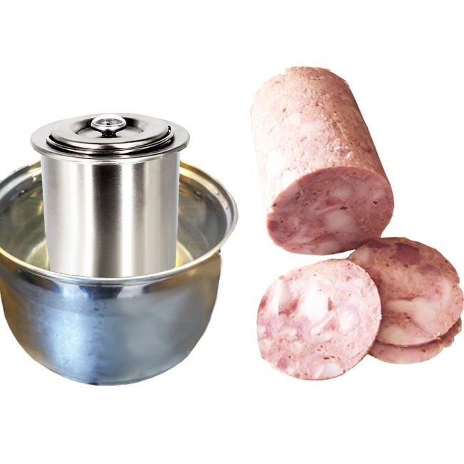 Press Ham Maker, Stainless Steel Meat Press for Making Homemade Deli Meat  With Thermometer