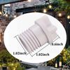 10Pcs Light Socket Safety Cap Plugs, Light Bulb Socket Cover,E26 Light Socket Cover,Cap for String Lights, Recessed and Standard Light Sockets (White)