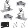 2 Sets (4Pcs) Solar Panel Mounting Brackets - Adjustable Solar Panel Tilt Mount 