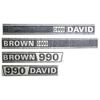 Hood Decal Kit for Case David Brown 990 Tractor