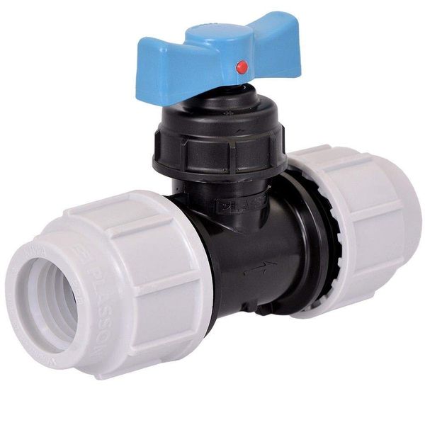 PLASSON 25mm MDPE Plastic Stoptap - 3407
