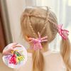 12 Pack Colorful School Hair Bobble Uniform Bobbles,Girls Streamer Hair Bobbles Curly Ribbon Bobbles Hair Bands for Girls School Hair Accessories(Sky Blue,Green,Yellow,Red,Purple)