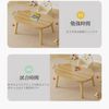 Geyaziu Kids Table, Sturdy Study Table, Mini Table, Bedside Table, Laptop Table, Low Table, Bedside Table, Drafting Table, Small Table, Living Table Solid Wood (Natural,80*48*50cm)