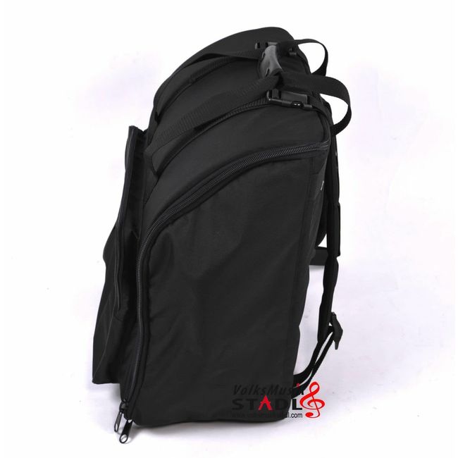 Akkordeon Tasche Rucksack Deluxe-PRO für 96 Bässe, Schwarz