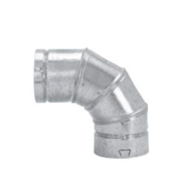 Duravent 4BVL90 4-Inch Adjustable 90 Degree Doble Wall, Silver