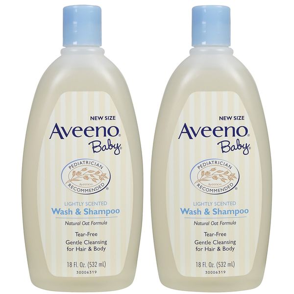 Aveeno Baby Baby Wash & Shampoo - 18 oz - 2 pk