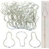 50 Chain Shower Curtain Hooks Sorting Organization Window Displays