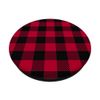 Red buffalo-plaid-artwork PopSockets PopGrip: Swappable Grip for Phones & Tablets