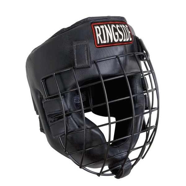 Ringside Safety Cage Boxing Headgear with Full Face , Medium, Black
