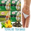 3 Senna Tea + 1 Green Tea Pineapple Box | Digestive Support | Colon Cleanse Deto