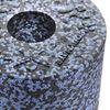 BODYMATE extra-hard 45cm long grey-blue/black smooth foam roller with free E-BOOK