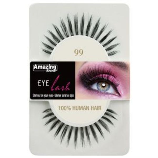 Amazing Shine Human Hair False Eyelashes - 99
