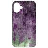 Purple and Green Abstract Painting Case for iPhone 16 Plus