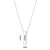 Philip Jones Silver Plated Niece Bar Necklace