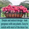 Lalagreen Deck Railing Planter Box - 2 Pack, 36 Inch Large Wall Planters for Out