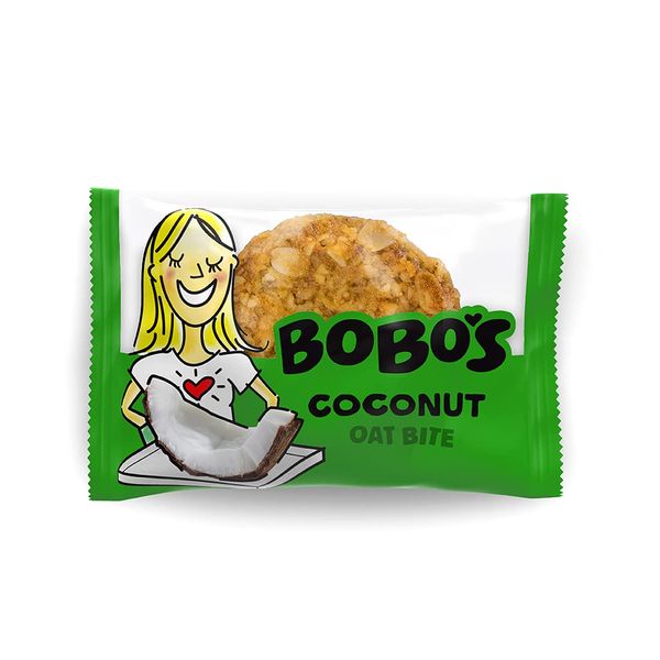 Bobo's Coconut Oat Bites, 30 Pack (1.3 oz Each), Healthy Gluten-Free Snack