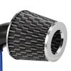 Black 3 Inch Universal Cold Intake Pipe Induction Flowing Pipe Kit 76mm Intake