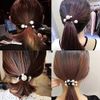 nalaina Hair Elastic Pearl [Set of 5] Hair Elastic Scrunchie Bubble Simple Hair Accessory Hair Ornament Hair Clip Cute Women's Stylish Adult Commuting