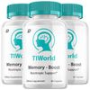 (3 Pack) Tiworld Brain Supplement Capsules – Tiworld All Natural Memory Focus