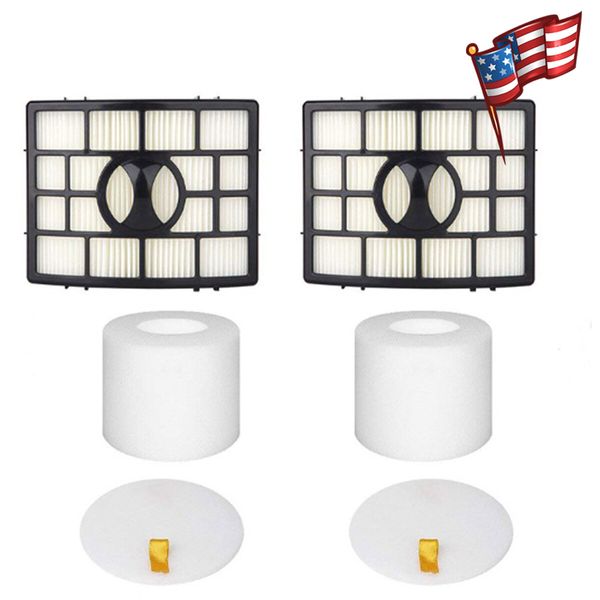2 Sets Filter Kit Fiit Shark NV650 NV651 NV652 NV752 Replace XHF650 XFF650