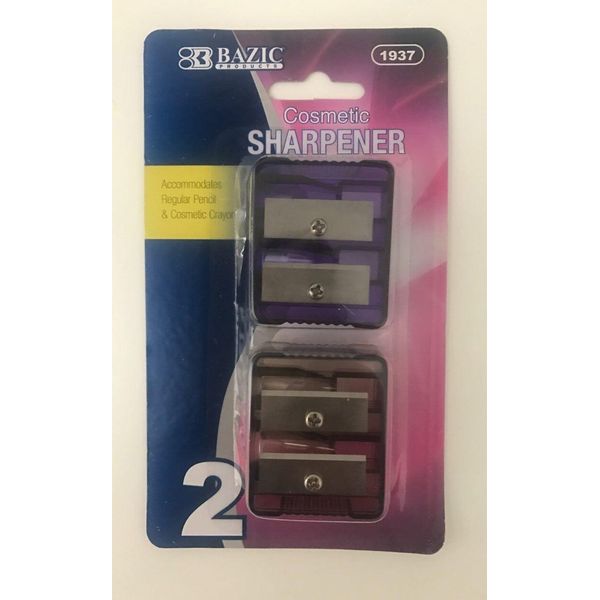 2Pc Eye & Lip Pencil Sharpener-Think & Thin Jumbo Pencil Cosmetic Sharpener