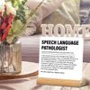 Nurawo Acrylic Speech Language Pathologist Desk Decor, 4 x 4 Inches