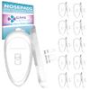 GMS Optical® Soft Screw-in Silicone Symmetrical Shape Eyeglass Nose Pads - 10 Pair (15mm)