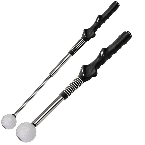 Golf Practice Swing Equipment with Orthopedic Grip, Telescopic Swing Trainer, Golf Swing, Allows You to Practice Anytime, Anywhere, Increased Distance