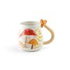 Gracie China Shop Magic Mist Mushroom 14oz Ceramic Mug, Regular