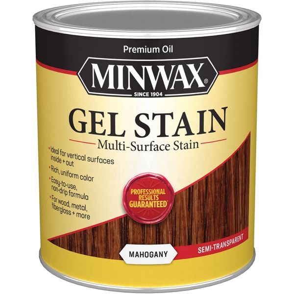 Minwax 66050000 Gel Stain , quart, Mahogany