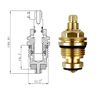Pair of Chrome Plated Replacement Faucet Heads