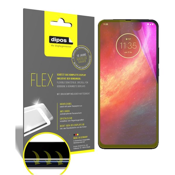 2x Screen Protector for Motorola Moto One Hyper Protective Film covers 100%