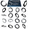 Split Spring Washers - Curved (Metric-A2) [M10 | 20pcs | A2/304 | DIN]
