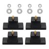 Laofudech Rubber Vibration Isolator Mounting Bracket Air Conditioner Mounting Bracket for Outdoor Mini Split Air Conditioner Condenser 4Pack