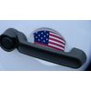 USA Flag Car Auto Door Handle Trim Molding Scratch Protector 4 Door Pack