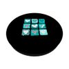 Turquoise Wild Hearts Turquoise Graphic PopSockets Adhesive PopGrip