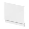 Milano - White Waterproof Straight Bath End Panel - 700mm