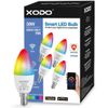 XODO Smart WiFi B11 E12 Dimmable Ceiling Fan Candle Light Bulb LB4-4PK - 5W