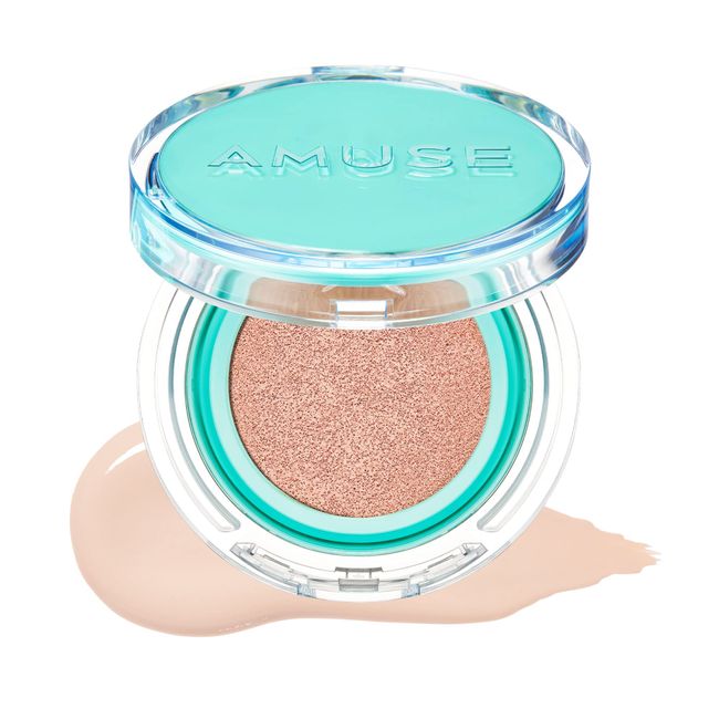 AMUSE Meta Fixing Vegan Cushion 1.5 NATURAL Foundation Compact Sheer Natural to High Coverage Flawless 24-Hour Lasting Look with Collagen SPF 45 PA++