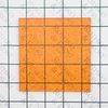 Orange Transparent Glitter Cast Acrylic Sheet, 3mm thick (250x150mm)